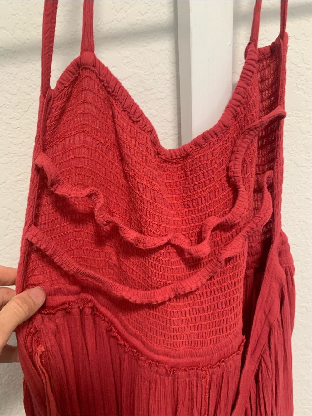 Free People Red Halter Maxi Dress - Picture 5 of 10